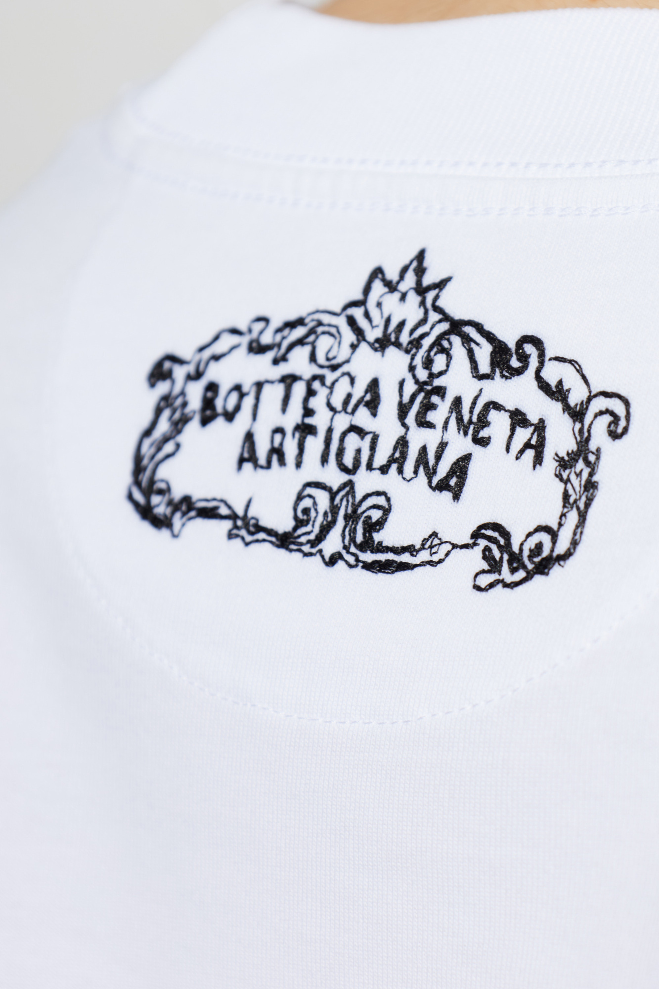Bottega Veneta T-shirt with embroidered logo | Women's | Vitkac